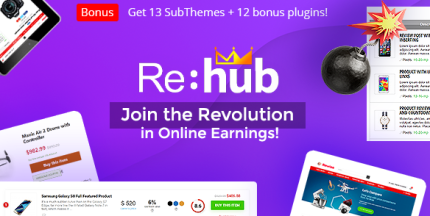 REHub Wordpress Theme - Price Comparison, Multi Vendor Marketplace