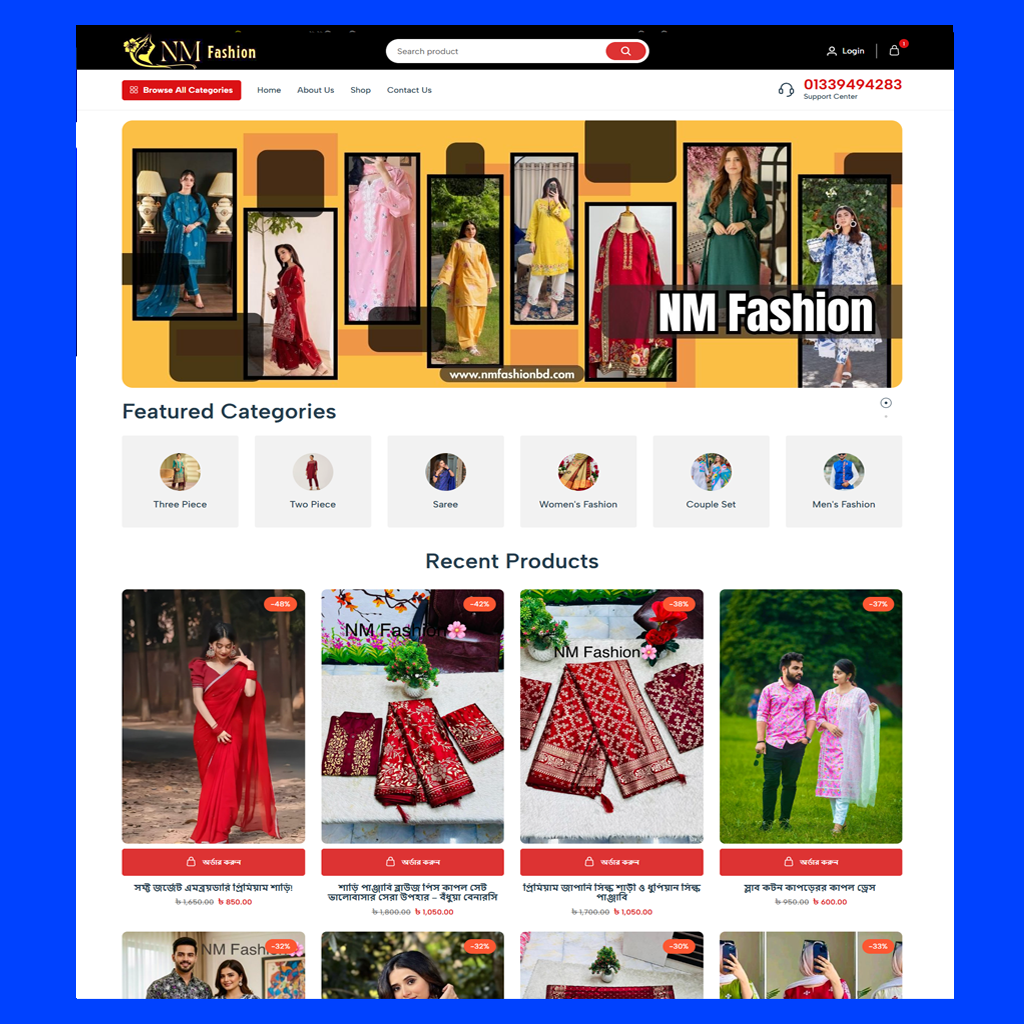 Fashion– Stylish Dress Website Template